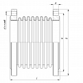 Компенсатор сильфонный КСО 150-16-100 L 485 мм
